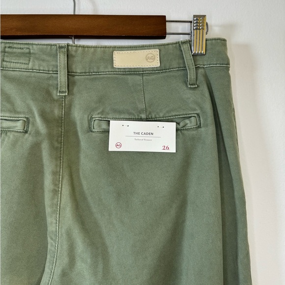 AG Adriano Goldschmied The Caden Tailored Trouser Green Size 26 NWT - Picture 4 of 7